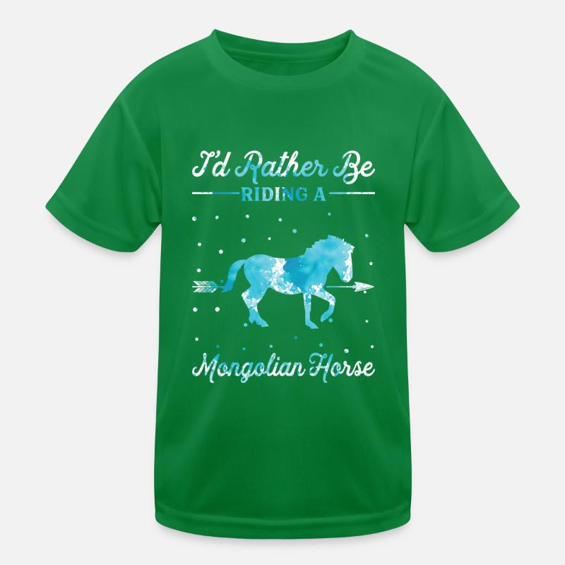 Monter un cheval mongol T-shirt sport Enfant