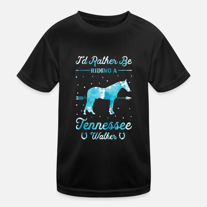 Riding a Tennessee Walker Kids Functional T-Shirt