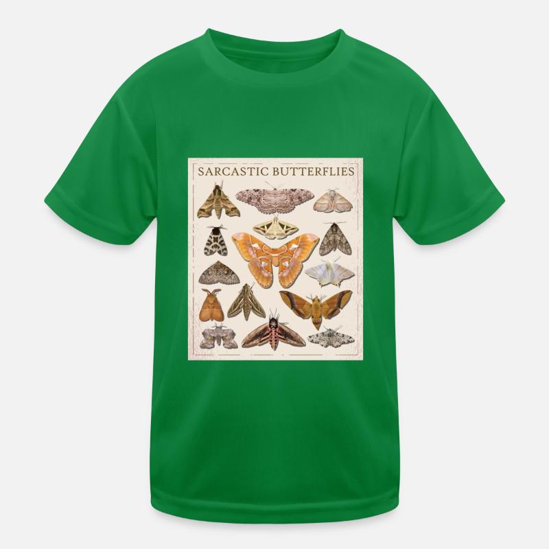 Catalogue The Sarcastic Butterfly Moth Kids Functional T-Shirt