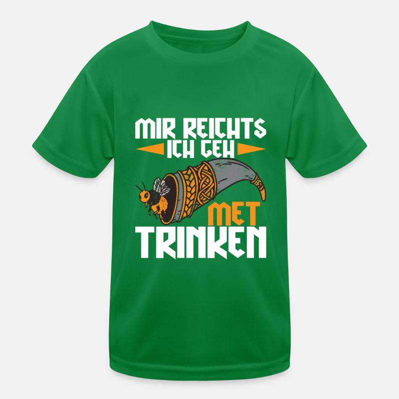 Wikinger Odin Germanen Kinder Funktions-T-Shirt