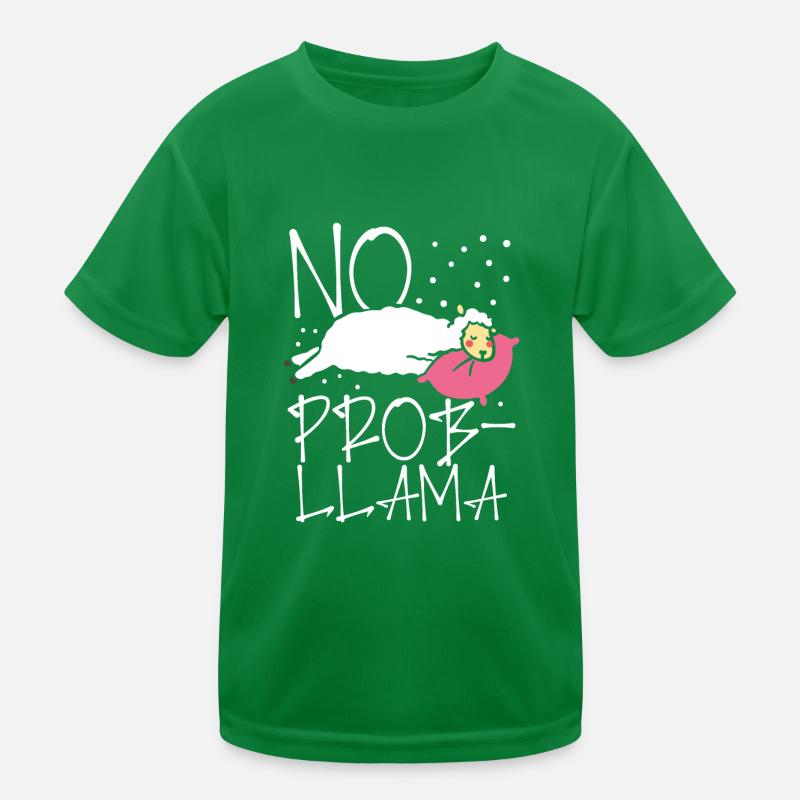 Kein Problem Süßes Lama Kinder Funktions-T-Shirt