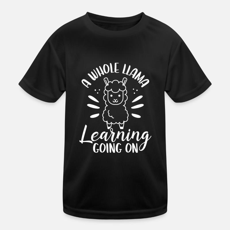 A Whole Lama Learns Kids Functional T-Shirt