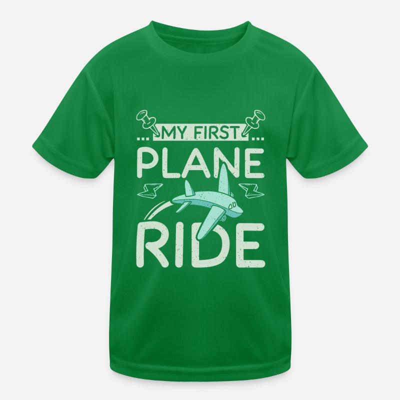 My first plane ride Kinder Funktions-T-Shirt
