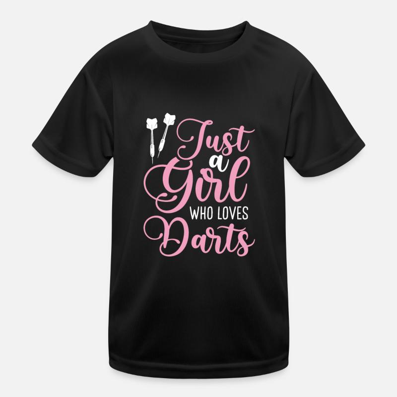Fille qui aime les fléchettes T-shirt sport Enfant