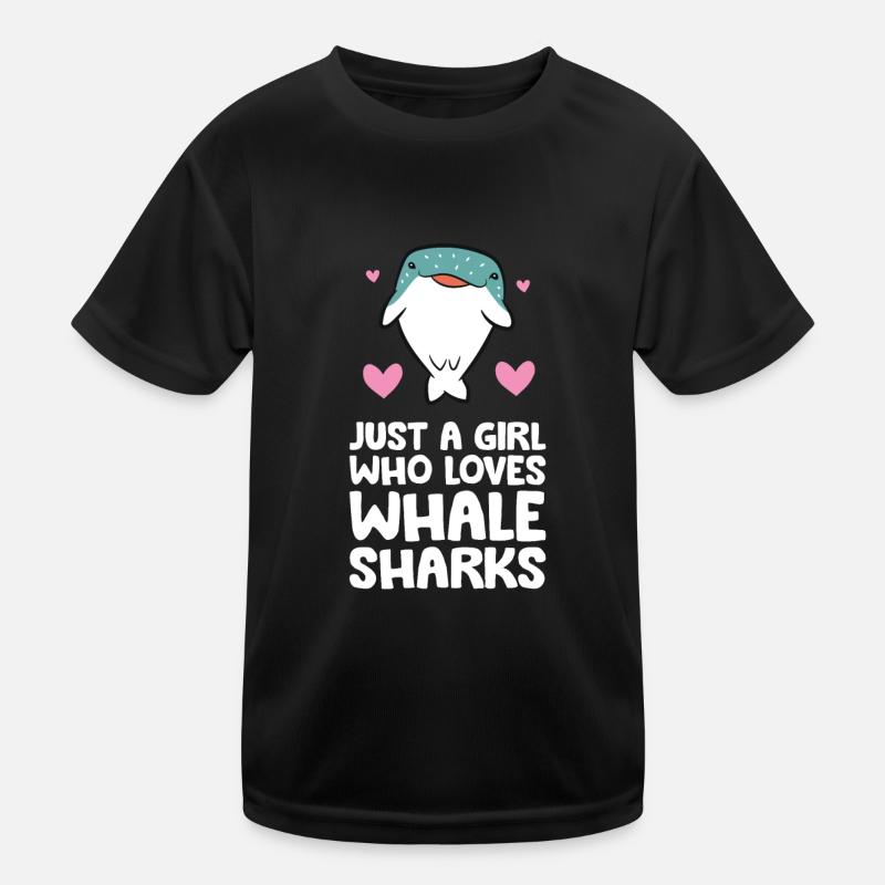 Nur ein Mädchen, das Walhaie liebt Kinder Funktions-T-Shirt