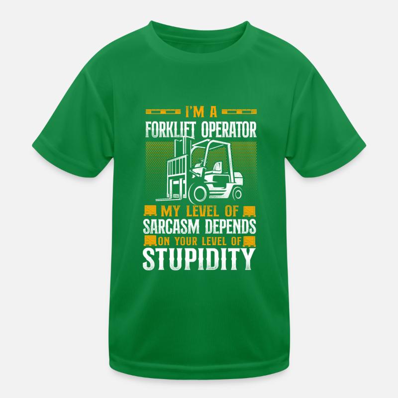 Opérateur de chariot élévateur certifié T-shirt sport Enfant