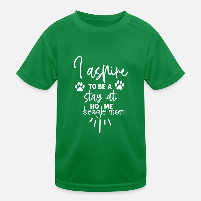 Ich möchte eine Beagle-Mama sein Kinder Funktions-T-Shirt