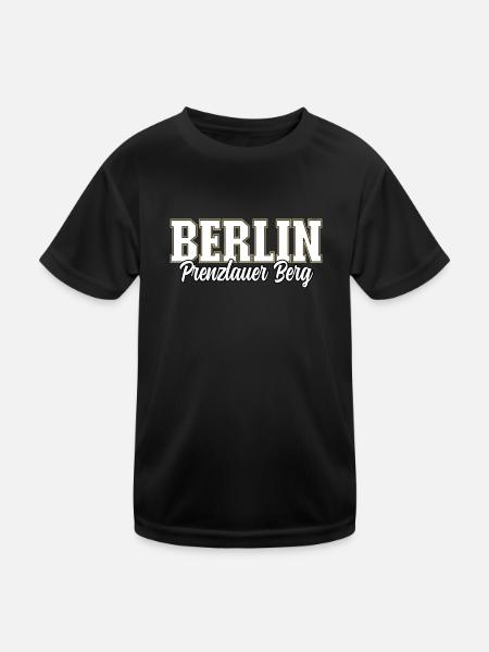 Berlin Prenzlauer Berg - Kids Functional T-Shirt - black - Front