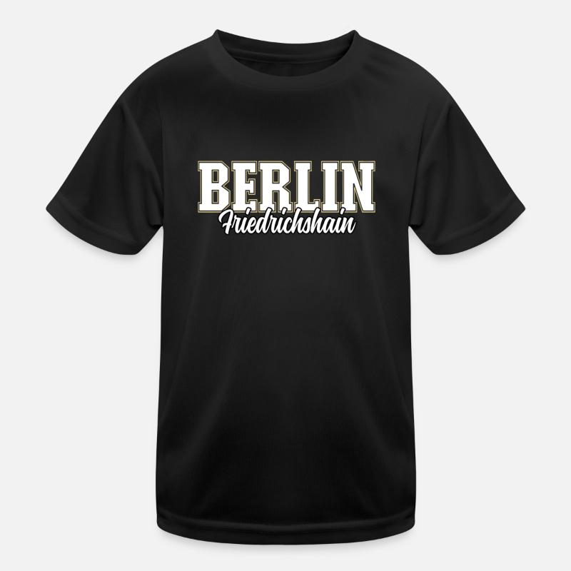 Berlin Friedrichshain Kinder Funktions-T-Shirt