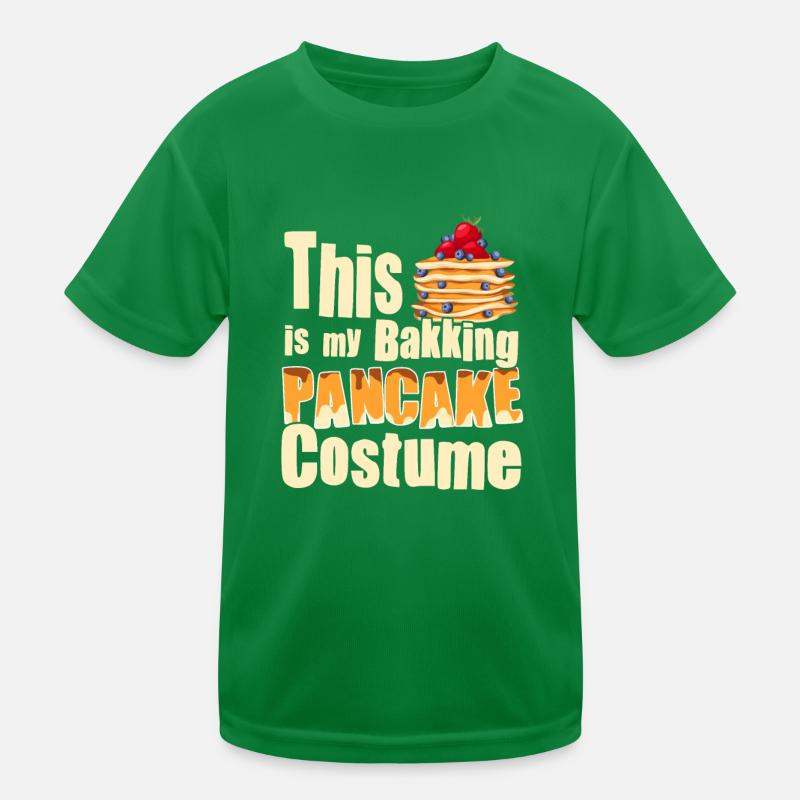 Pancake Baking Costume - Funny Pancake Kids Functional T-Shirt