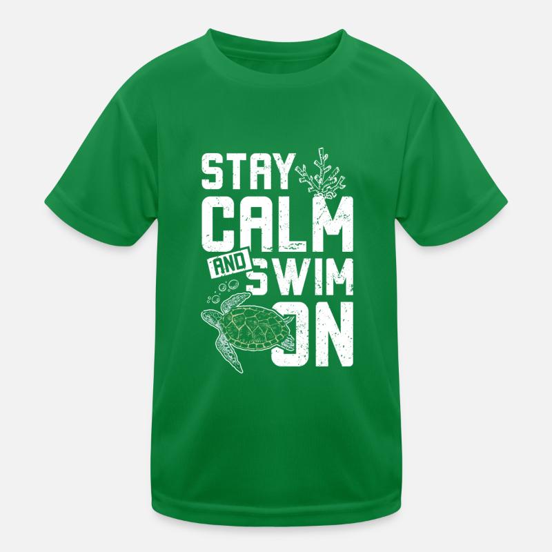 Les tortues de mer restent calmes et nagent T-shirt sport Enfant