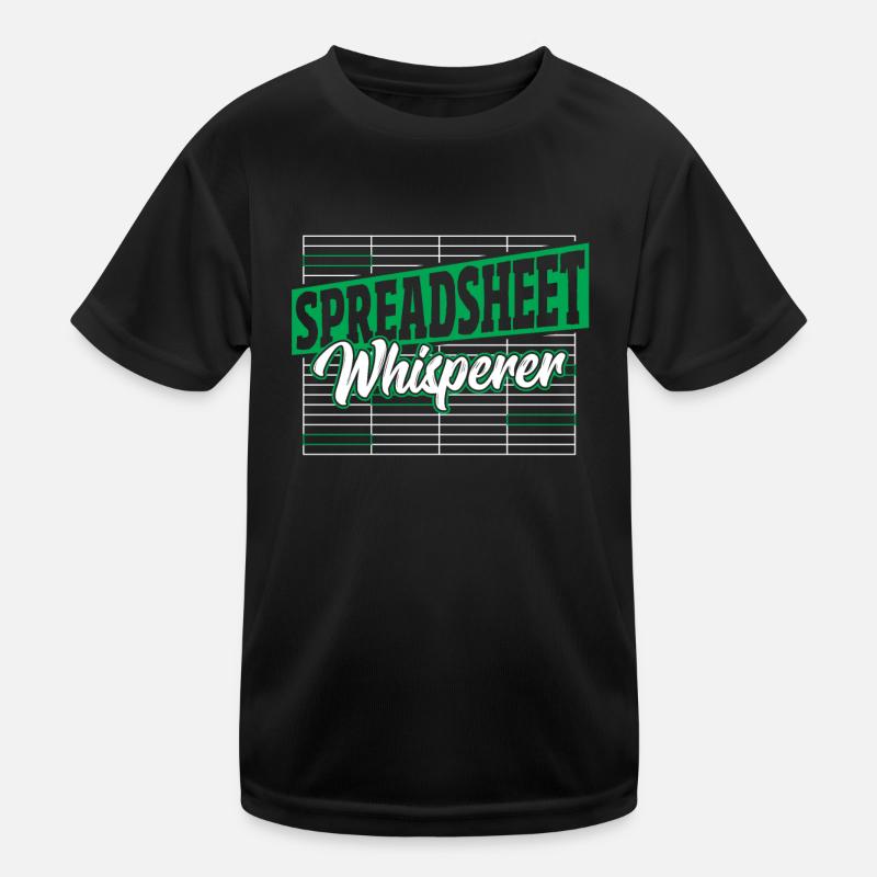 Buchhalter Buchhaltung Tabellenkalkulation Statist Kinder Funktions-T-Shirt