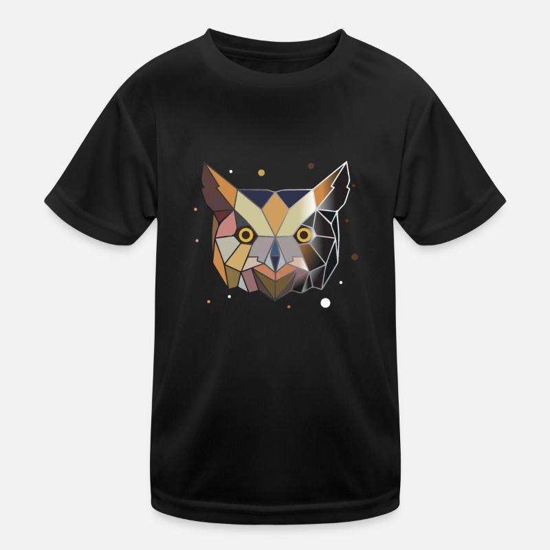 Eule Polygon Kunst Tier Geometrie Kinder Funktions-T-Shirt