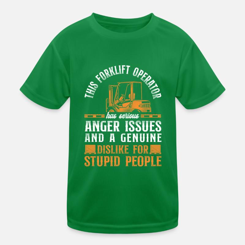 Certified Forklift Truck Operator Kinder Funktions-T-Shirt