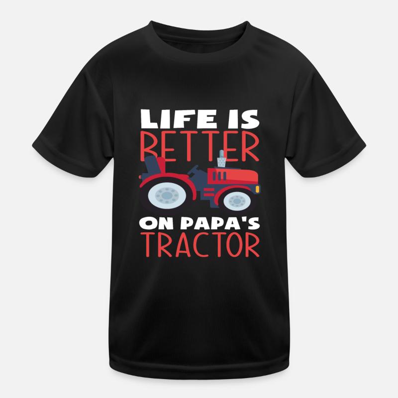 Bauer Lokaler Bio Bauer Kinder Funktions-T-Shirt