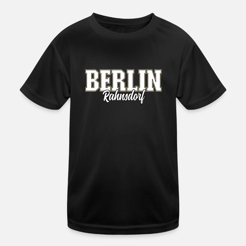 Berlin Rahnsdorf - Kinder Funktions-T-Shirt - Schwarz