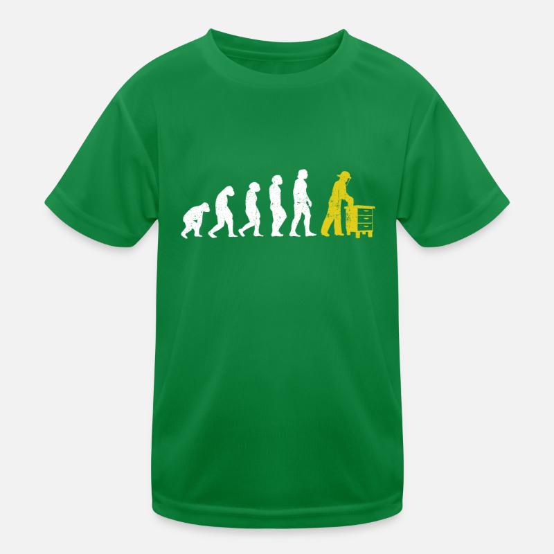 Evolution Imker Shirt - Geschenk Bienenzüchter Imk Kinder Funktions-T-Shirt