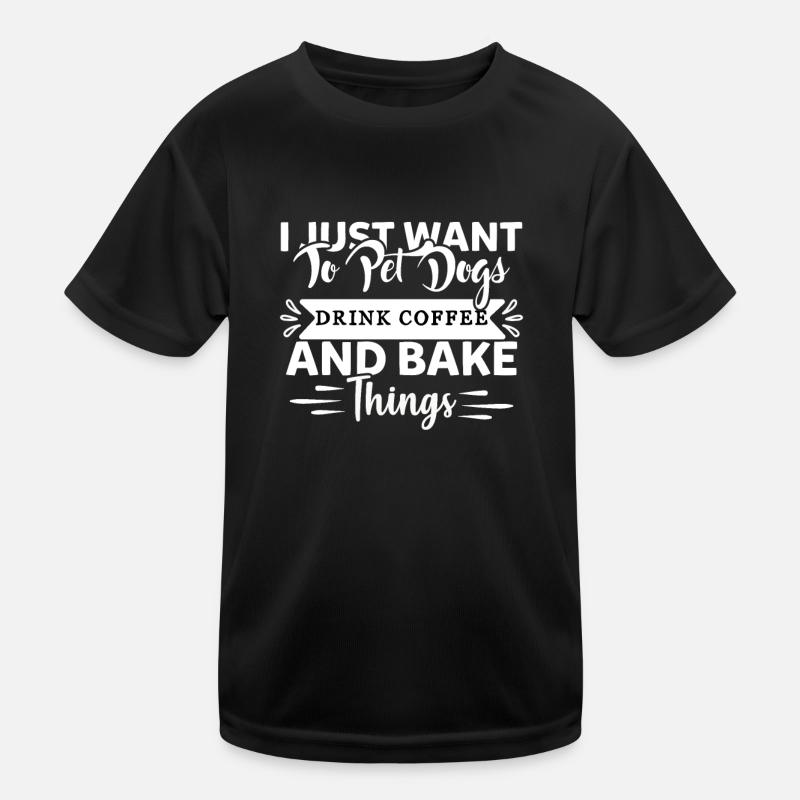 Ich will einfach nur Hunde streicheln Kinder Funktions-T-Shirt