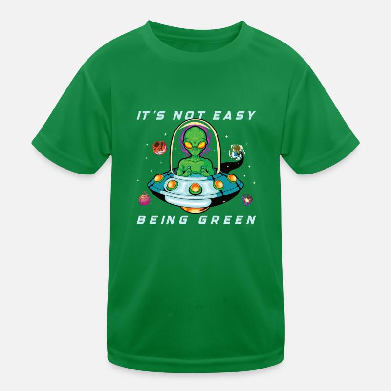 Alien Extraterrestrial Area 51 Ufo Space Geek Kids Functional T-Shirt