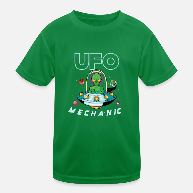 Alien Extraterrestrial Area 51 Ufo Space Geek Kids Functional T-Shirt