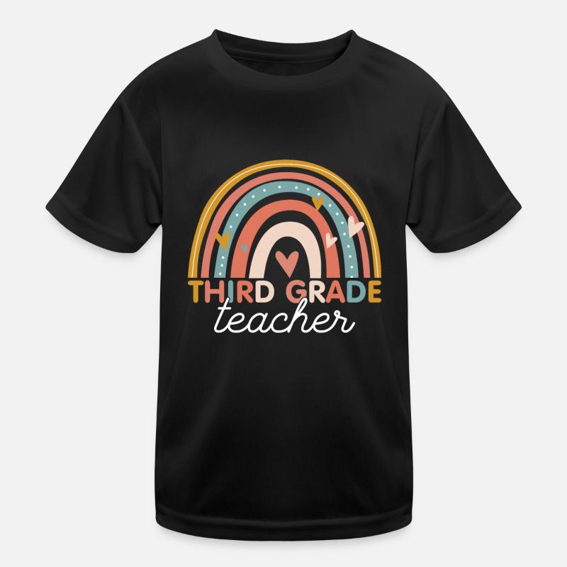 Teacher - Vintage 3rd Third Grade Kids Functional T-Shirt