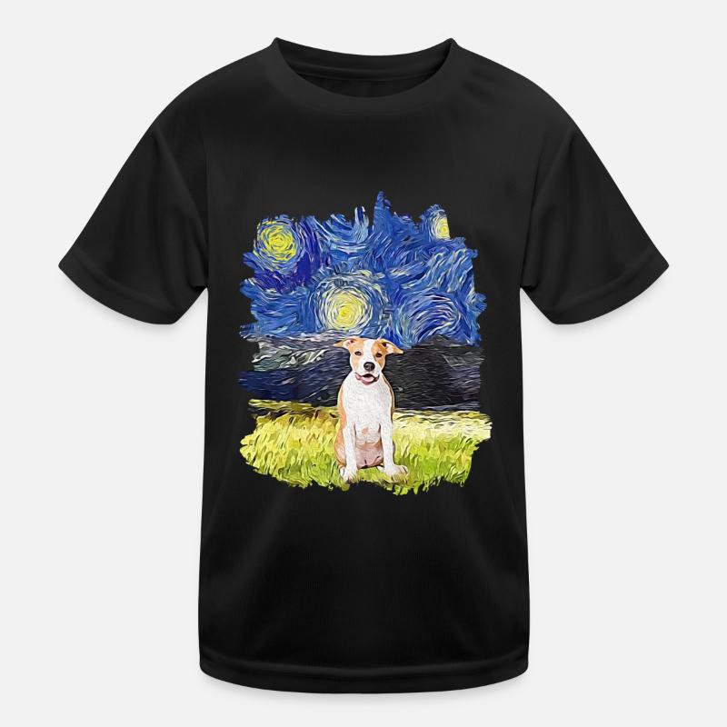 Nuit étoilée - American Pitbull T-shirt sport Enfant