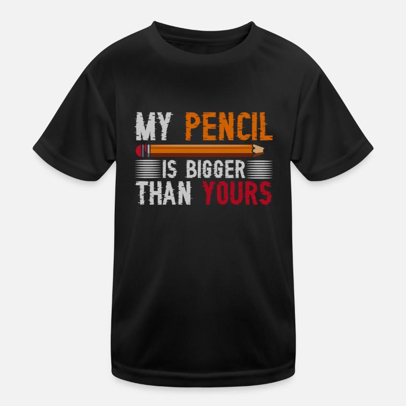 Stift - Kinder Funktions-T-Shirt - Schwarz