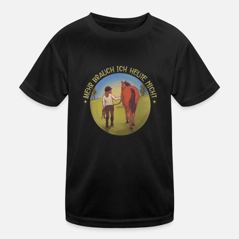 Pferde Kinder Funktions-T-Shirt