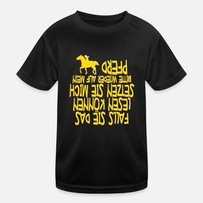 Pferde Kinder Funktions-T-Shirt