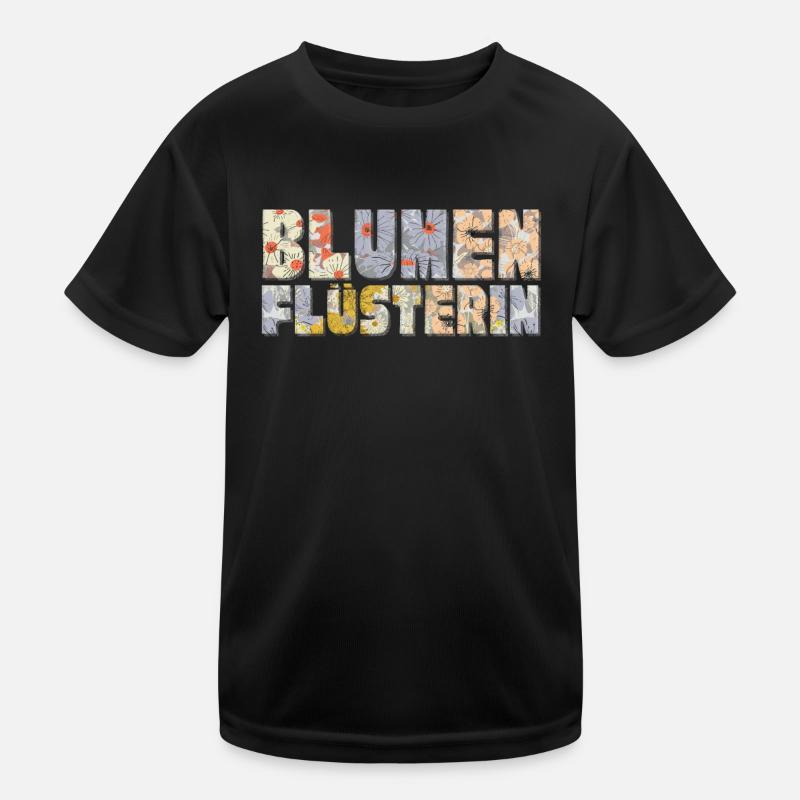 Chuchotement de fleurs, jardinier, fleurs T-shirt sport Enfant