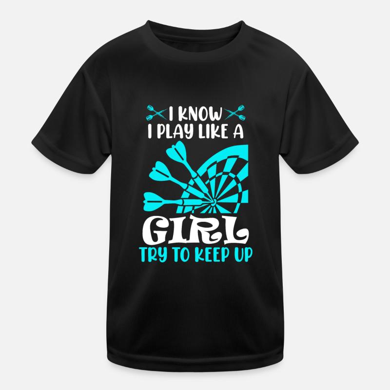 Filles Fléchettes Femmes Fléchettes Fléchettes Fléchettes Fléchettes T-shirt sport Enfant