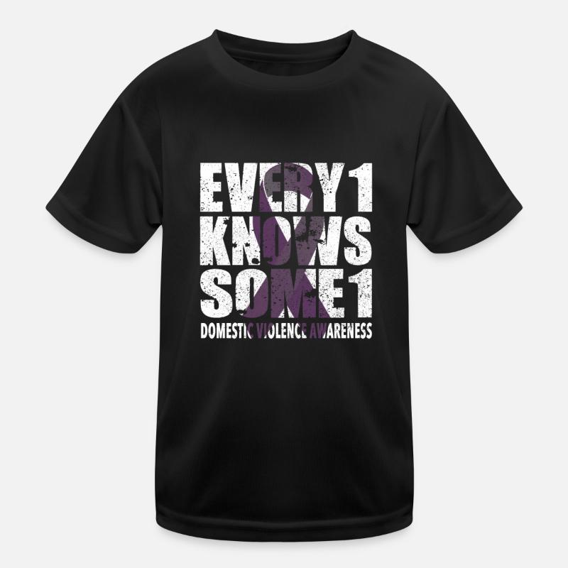Domestic Violence #Every1KnowsSome1 Kids Functional T-Shirt