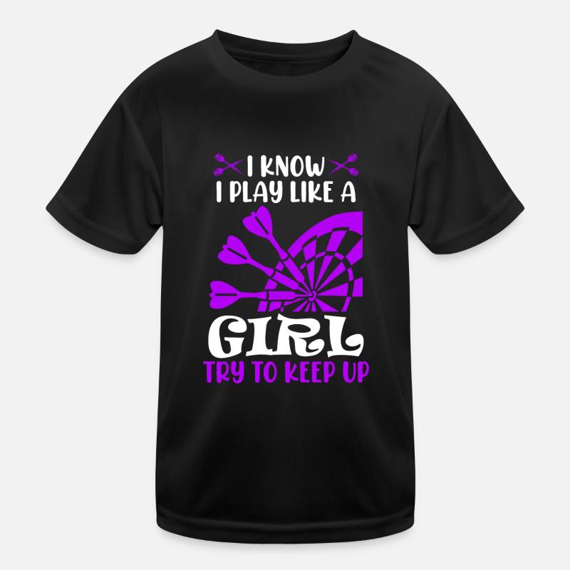 Filles Fléchettes Femmes Fléchettes Fléchettes Fléchettes Fléchettes T-shirt sport Enfant