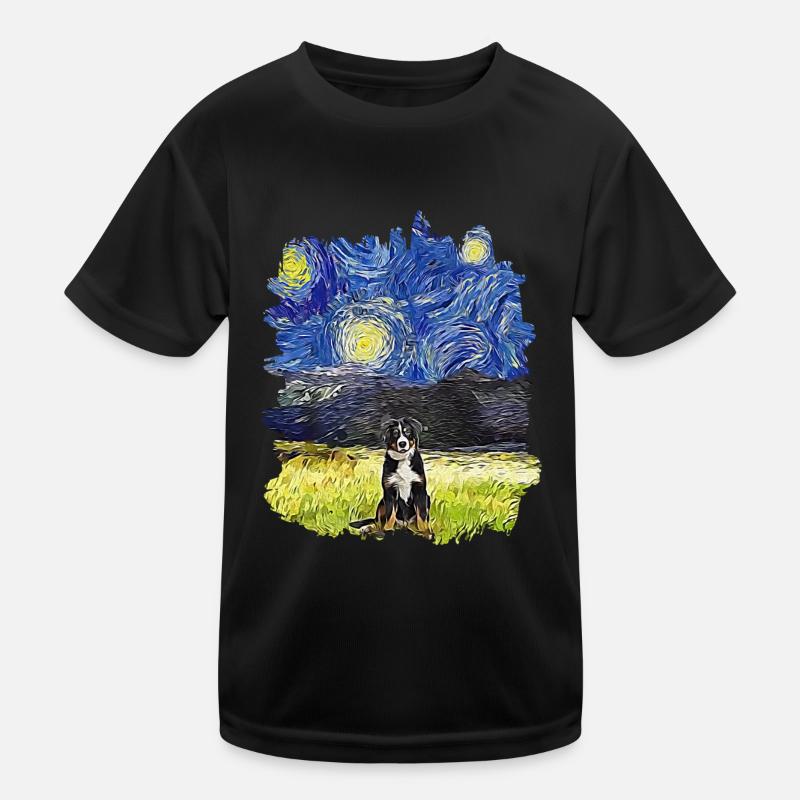 Nuit étoilée - Berner Berg T-shirt sport Enfant