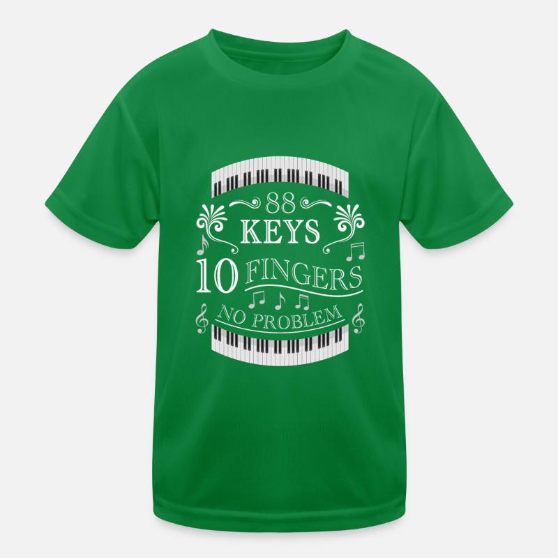 88 keys 10 fingers no problem piano piano Kids Functional T-Shirt