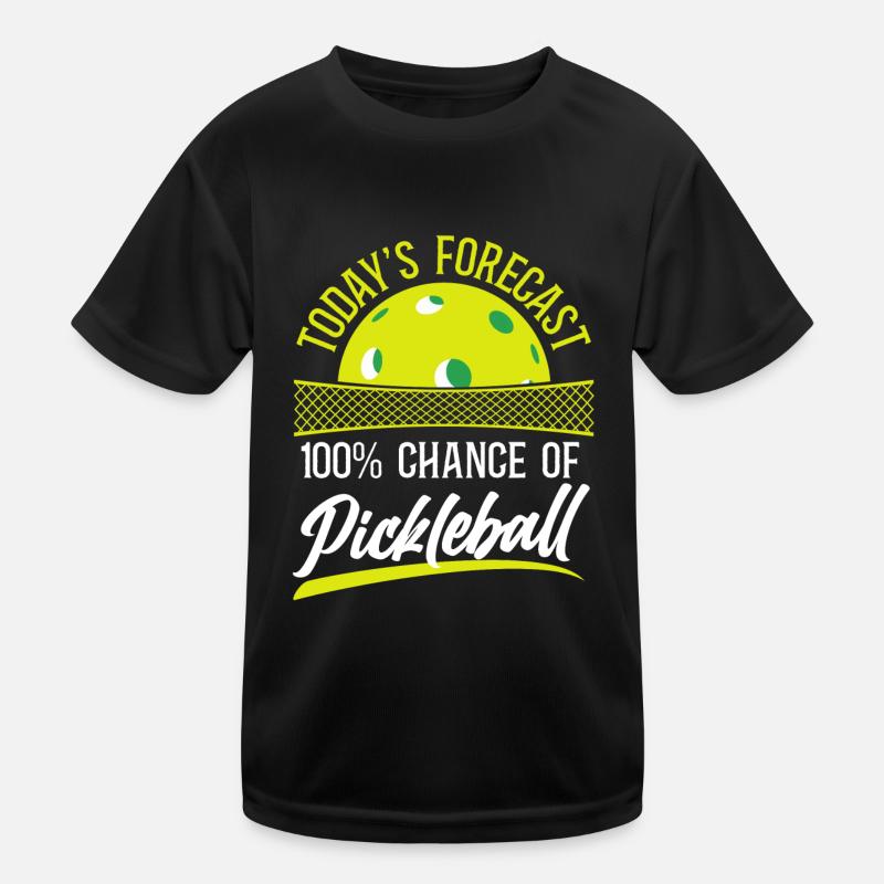 Pickleball Today's Forecast 100% Kinder Funktions-T-Shirt