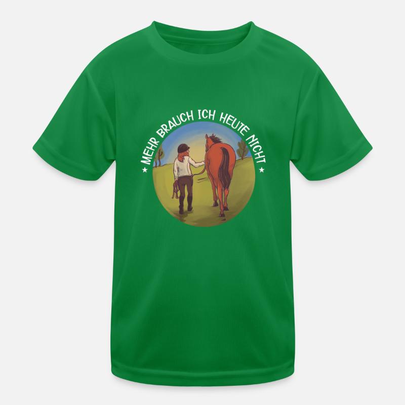Pferde Kinder Funktions-T-Shirt