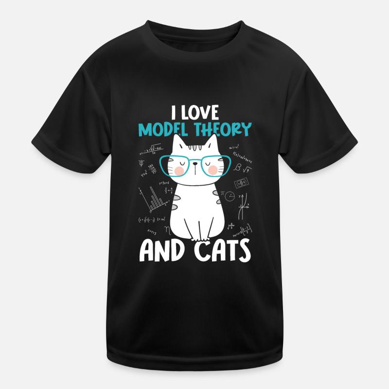 Ich Liebe Katzen - Modelltheorie Kinder Funktions-T-Shirt