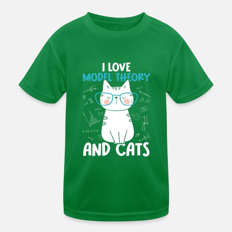 Ich Liebe Katzen - Modelltheorie Kinder Funktions-T-Shirt