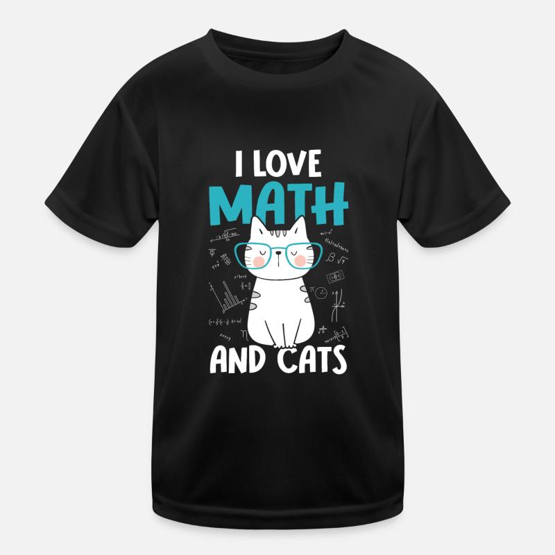 Ich Liebe Katzen - Mathe Kinder Funktions-T-Shirt