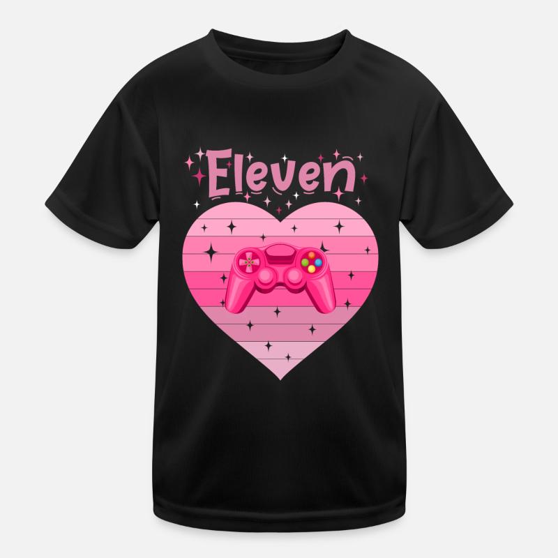 Mädchen Tochter 11. Geburstag Gaming Controller Kinder Funktions-T-Shirt