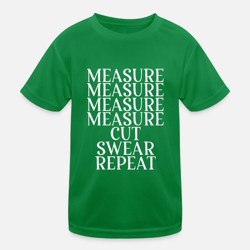 Menuiserie De nombreuses mesures T-shirt sport Enfant