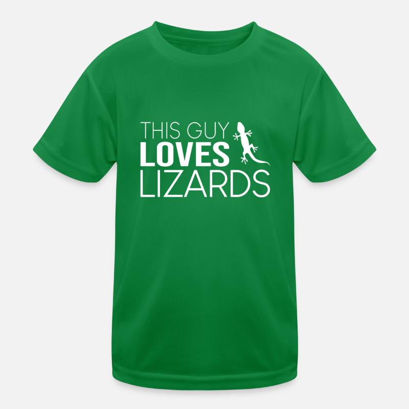 Ce gars aime les lézards T-shirt sport Enfant