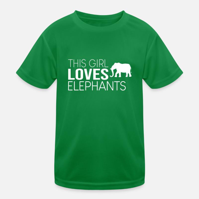 Cette fille aime les éléphants T-shirt sport Enfant