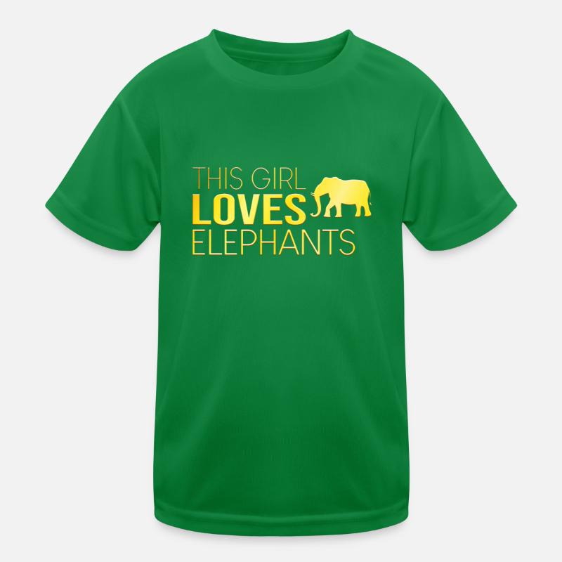 Cette fille aime les éléphants T-shirt sport Enfant