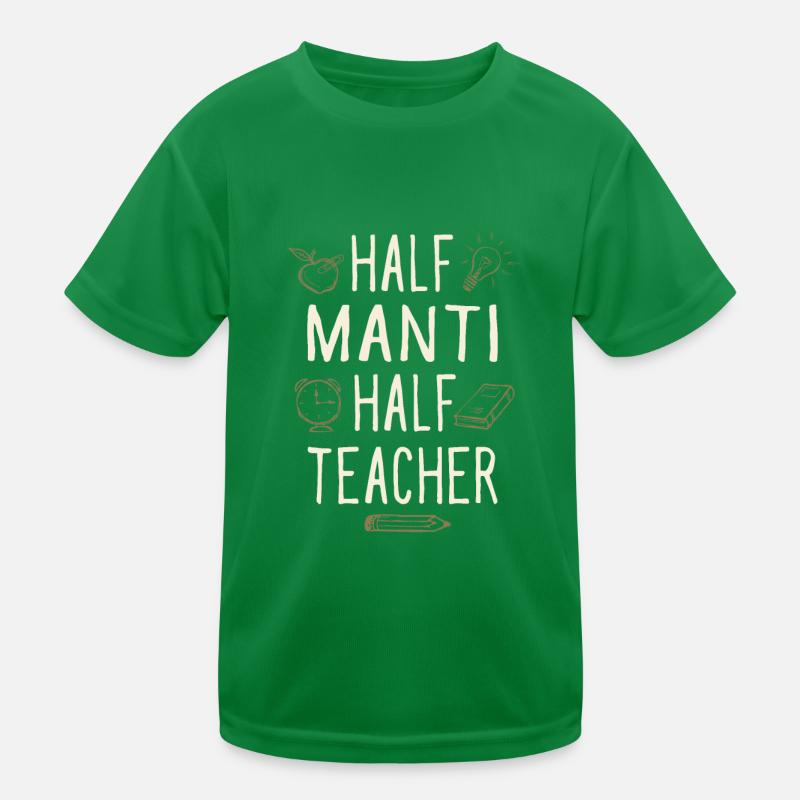 Half Manti Half Teacher Funny Professor Humor Kinder Funktions-T-Shirt