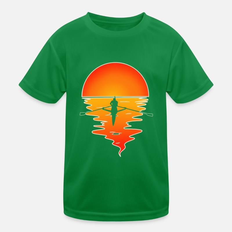 Ruderer Ruderboot Rudern Kinder Funktions-T-Shirt