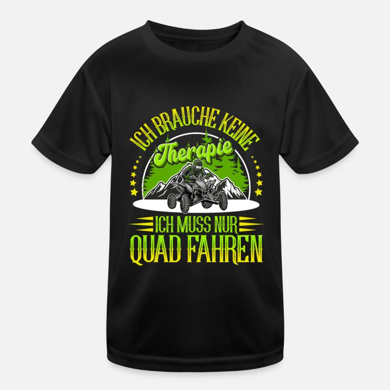Quad ATV Offroad Quadfahrer Kinder Funktions-T-Shirt