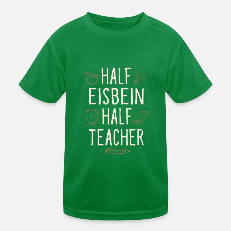Half Eisbein Half Teacher Funny Professor Humor Kinder Funktions-T-Shirt