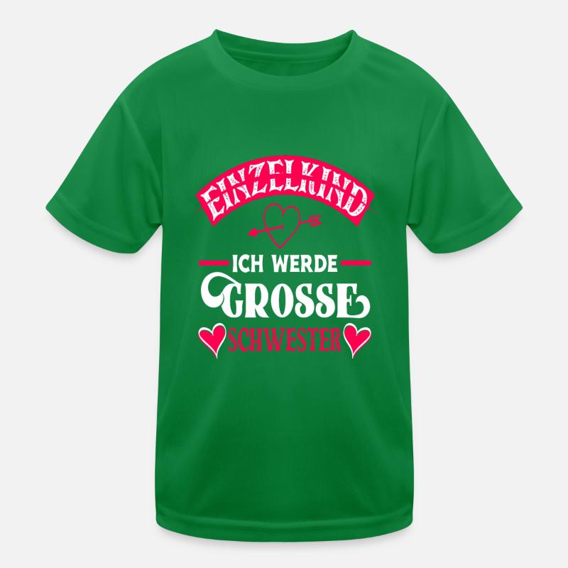 Ich Werde Große Schwester Kinder Funktions-T-Shirt